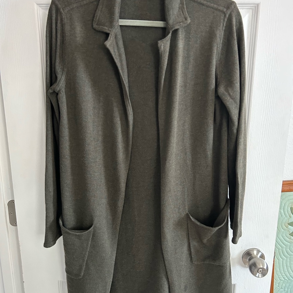 Banana Republic Dark Olive Knit Cardigan